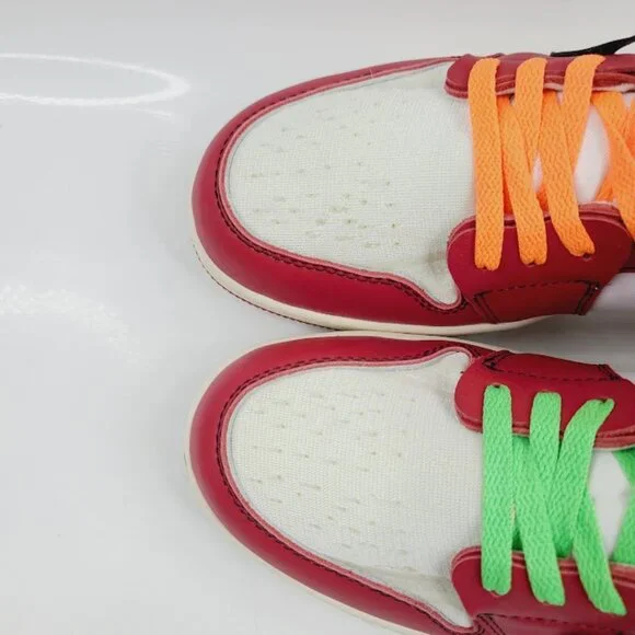 Jordan Men's Red Retro 1 High-Top Classic Athletic Sneaker Size 12 - Picture 3 of 7